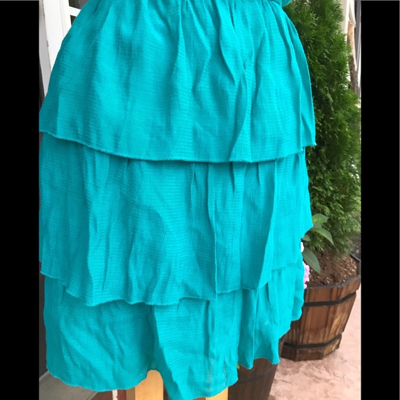Ruffled Boho Turquoise sassy dress 👗 Lily Rose - Picture 4 of 7